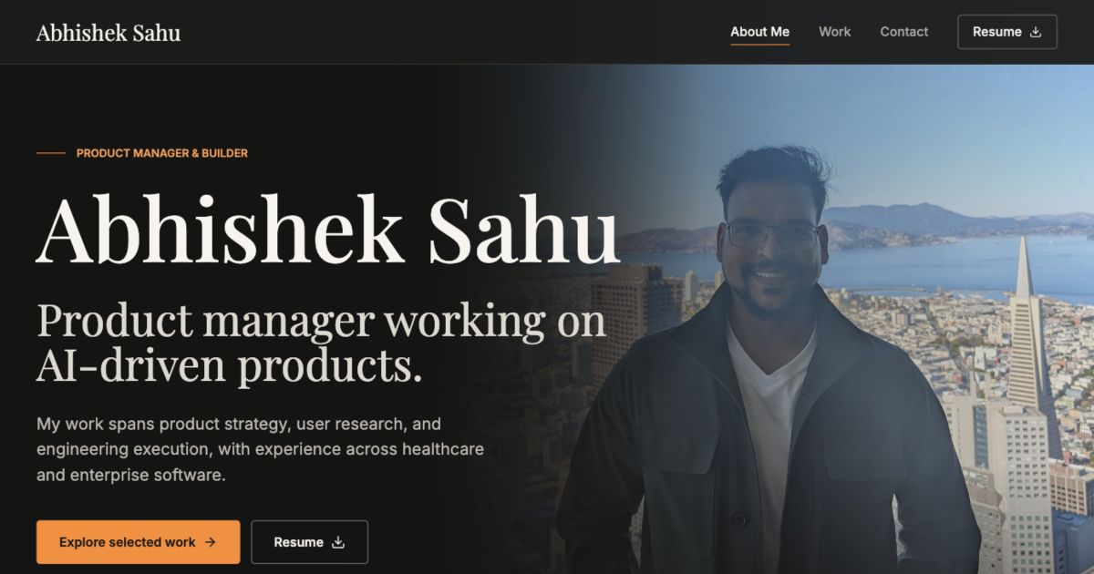 Abhishek Sahu | Product Manager | AI, SaaS, Fintech & HealthTech Expert